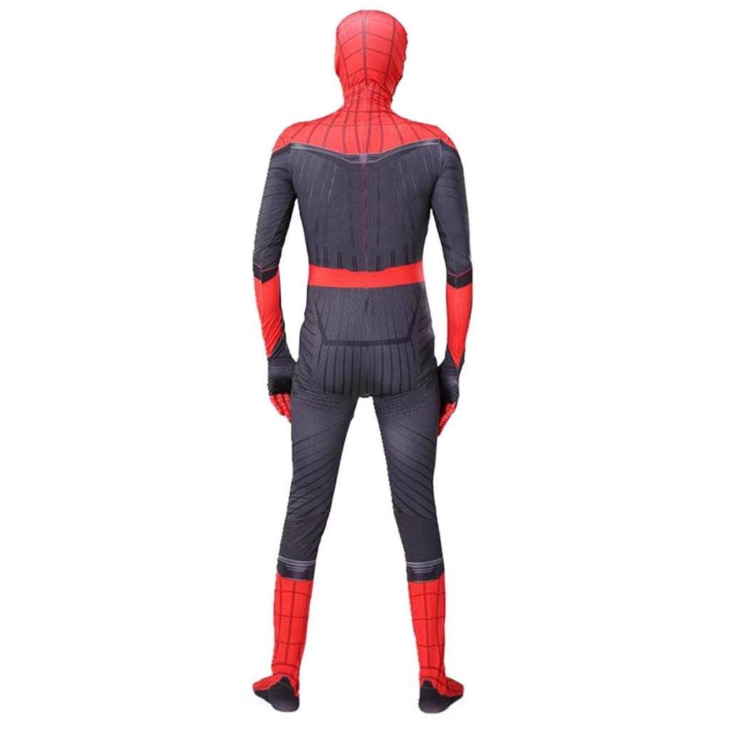 Miles Morales Spider Man Hero Far From Home Black Bodysuit Halloween Adult Cosplay Costume