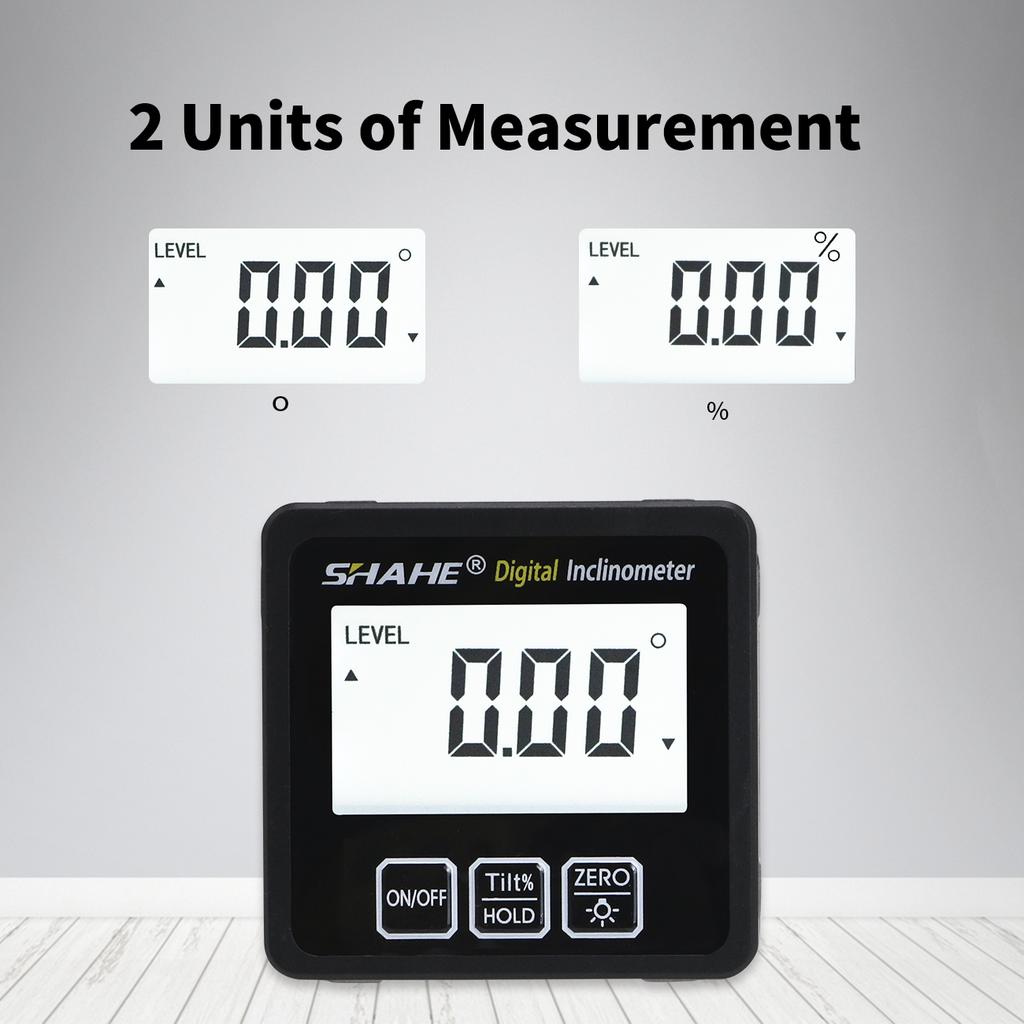 Magnetic Digital Inclinometer Level Box Aluminum Alloy Angle Meter Finder Protractor