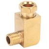 Brass 90 Degree Elbow Compression Tube Pipe Fitting Connector Adapter for Oil Lubrication