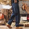 Jie Leino Men's American Retro Straight-Leg Denim Jeans