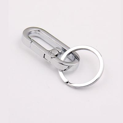 Edelstahl-Karabiner-Clips, Schlüsselanhänger-Haken, Schnalle, einzelne Schlaufe, für den Innen- und Außenbereich, für Rucksack, Camping, Wandern