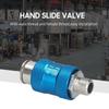 Supapă Manuală Pneumatică cu Glisare 3/8 inch Supapă de Control Manuală din Aliaj de Aluminiu Supapă de Control Masculin la Feminin