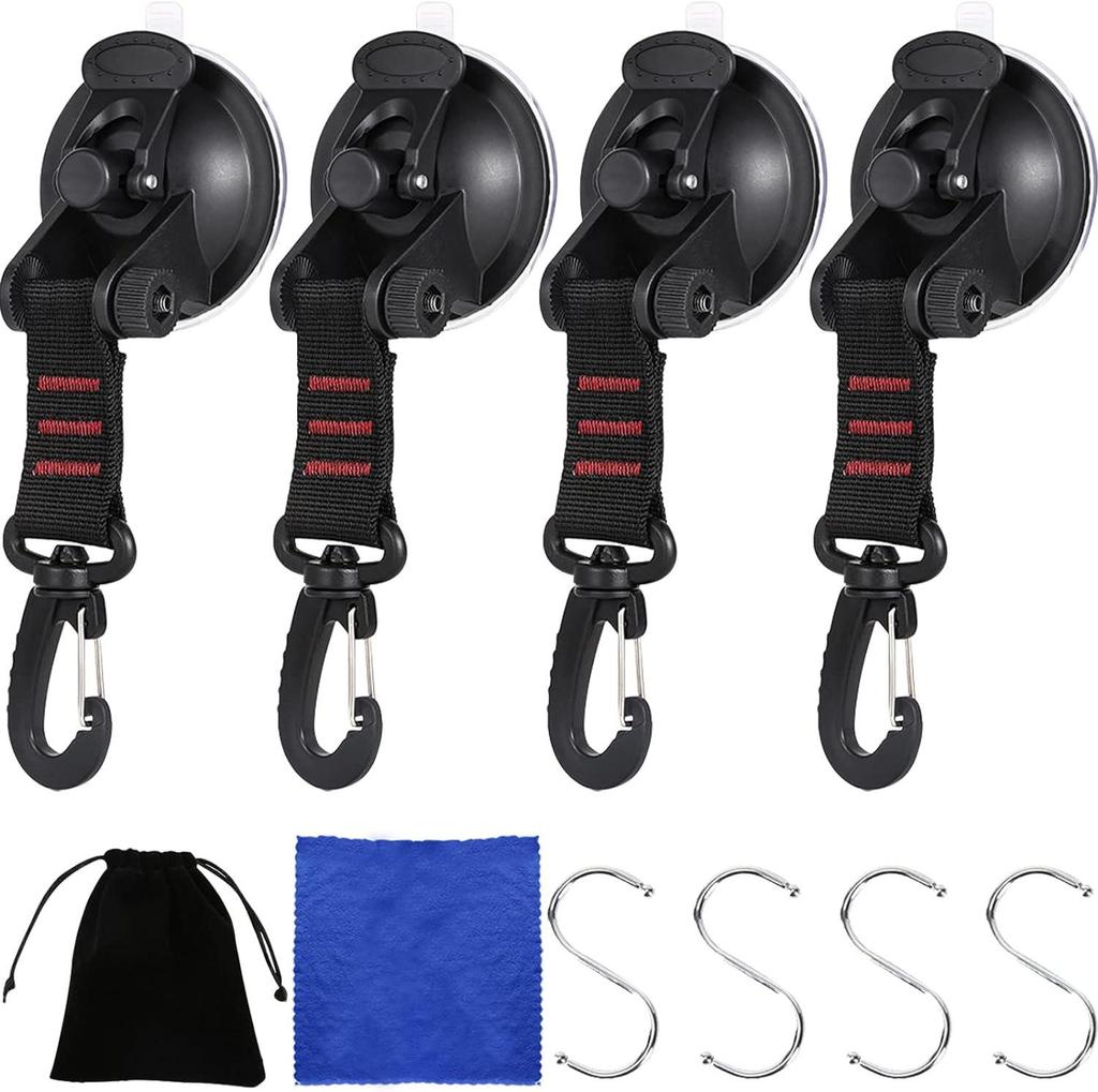 Portable 360° Rotating Car Tent Suction Cup Set for Home and Travel