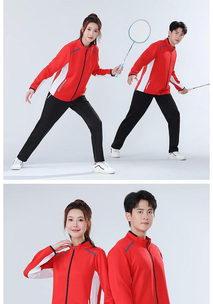 Unisex Autumn/Winter Badminton Clothing Set: Casual Sports Jacket, Team Uniform, Competition Outfit, and Cycling Jacket.