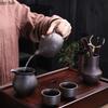 Purple Clay Pot Handmade Teapots Tea Making Utensils Ceramic Teaware Tea Making Tools Afternoon Tea Pot Teas Infuser Craft
