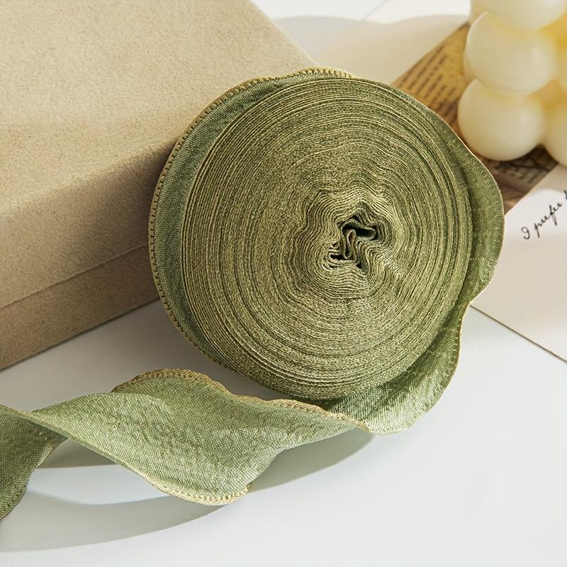 1roll 9M Wrinkle Pleated Ribbon Material Bowknot Silk With Bouquet Packaging Ribbon Gift Box Packaging Bag