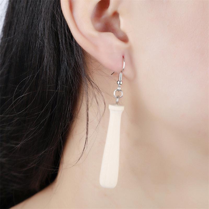 Cercei Stud Simulare Baseball Stil Sportiv Creativ Femei Personalitate Simplă Cercei Asimetrici Baseball