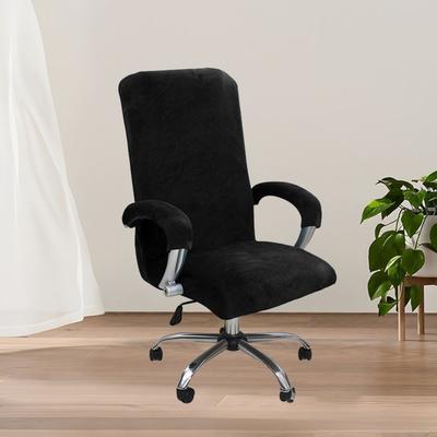 1Set New Velvet Chair Cover Thickened Removable Armchair Case Elastic Dustproof Computer Chair Cover
