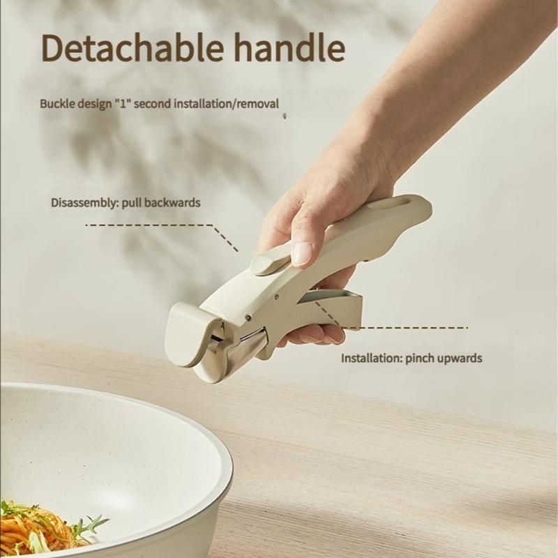 Detachable Handle Nonstick Cookware Set Aluminum Frying Pan Skillets Cookware For Sauteing Steak And Stir Fry