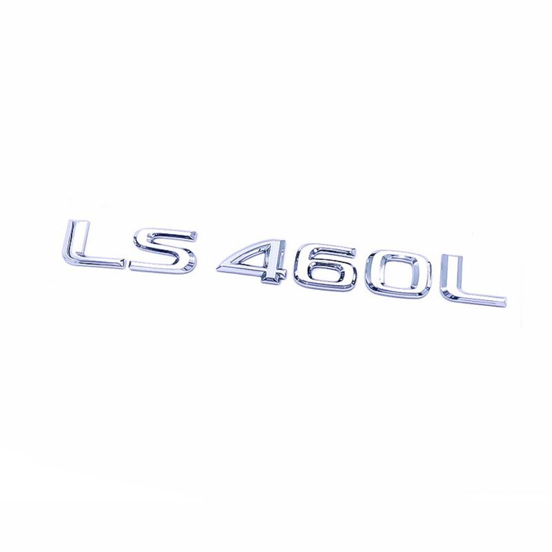 Car Trunk ABS Chrome Letters Logos Badge Emblem Decals Styling Sticker For Lexus LS LS350 LS400 LS460 LS460L Accessories