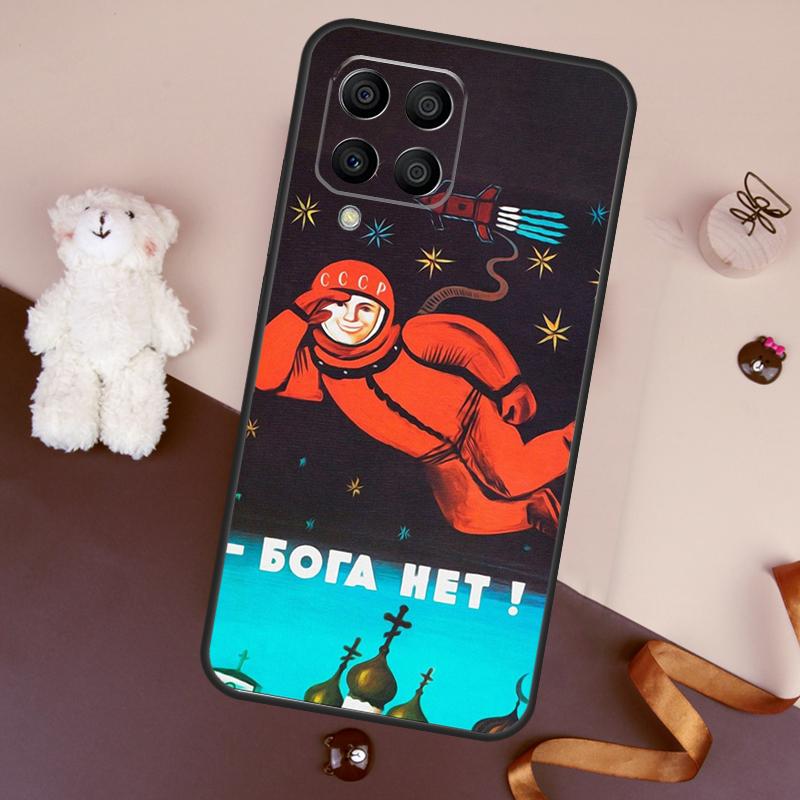 CCCP Soviet Space Propaganda Art Case For Samsung Galaxy M13 M54 M34 M14 M56 M36 M16 M31 M11 M53 M12 M32 M52 M35 M55 M15 M06