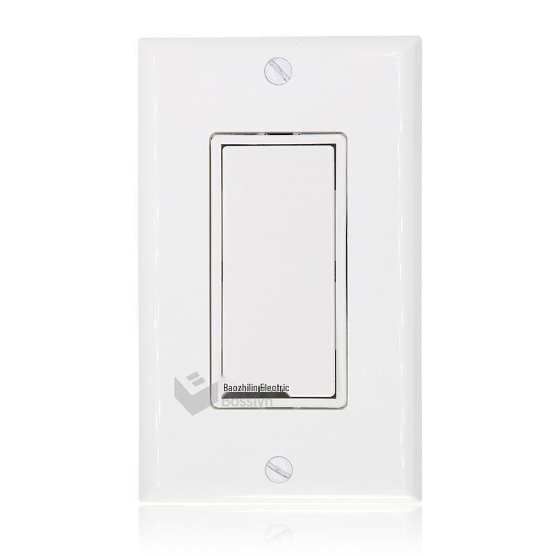 BOSSLYN American Single-Pole Rocker Wall Switch (US Standard)