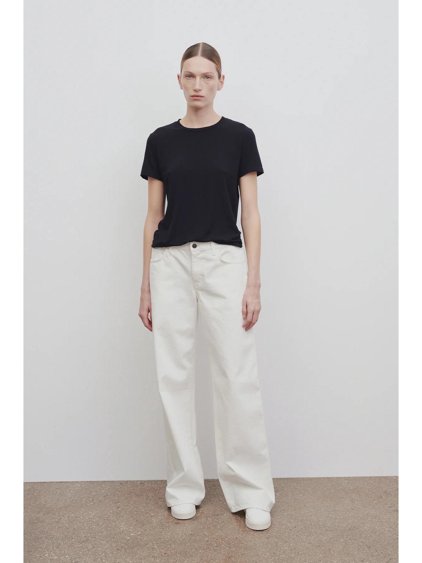 

THE ROW Spring/Summer High-Waisted Floor-Length Wide-Leg Denim Pants M белый