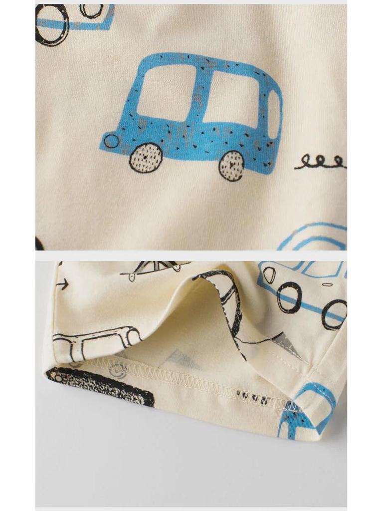 27Kids Cartoon-Auto-Baby-Shorts für Jungen – atmungsaktive, leichte Kinderhose