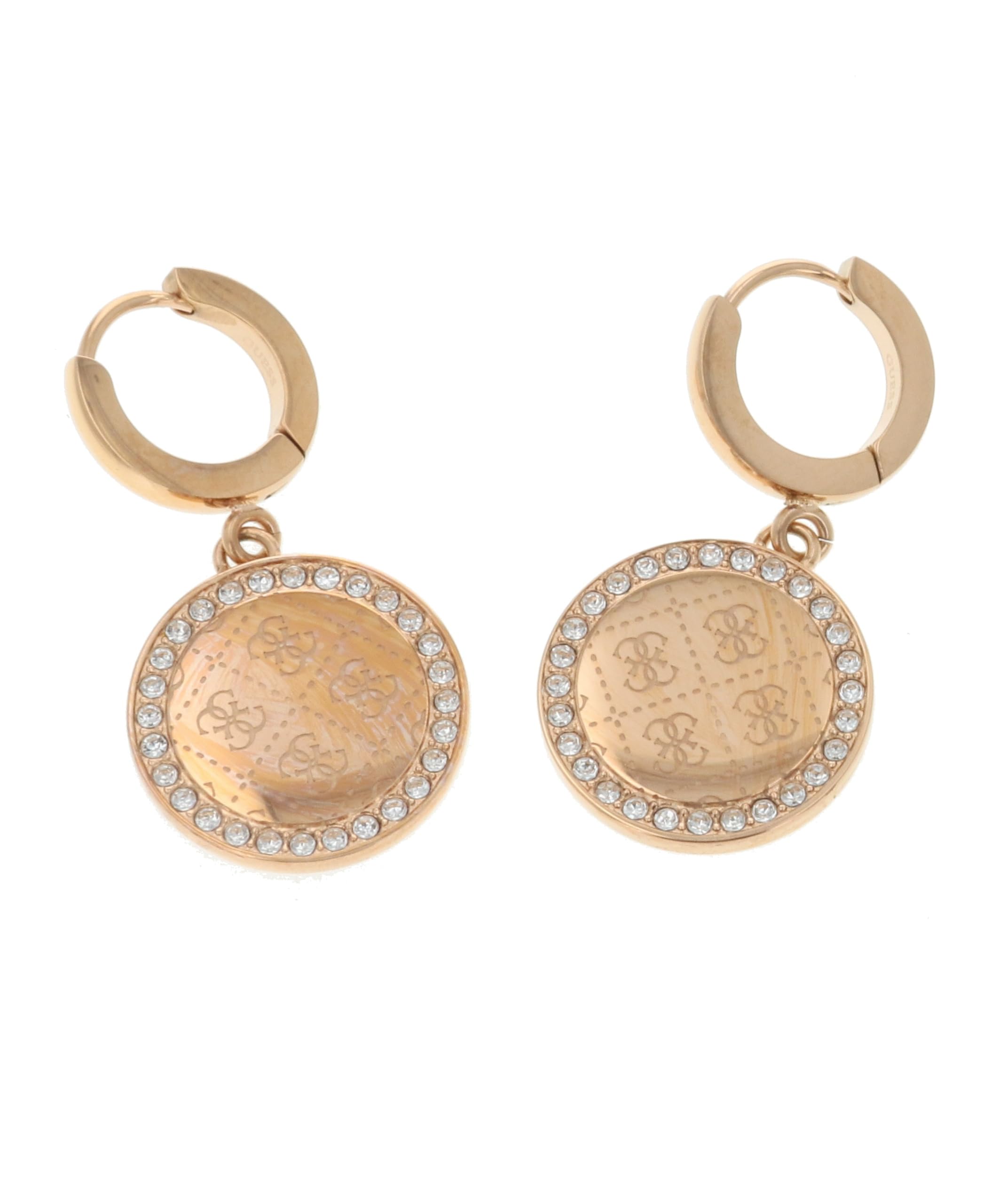 

ROUND HARMONY Earrings 01158JWRG Brass with Drawstring Bag [GUESS] [Used]