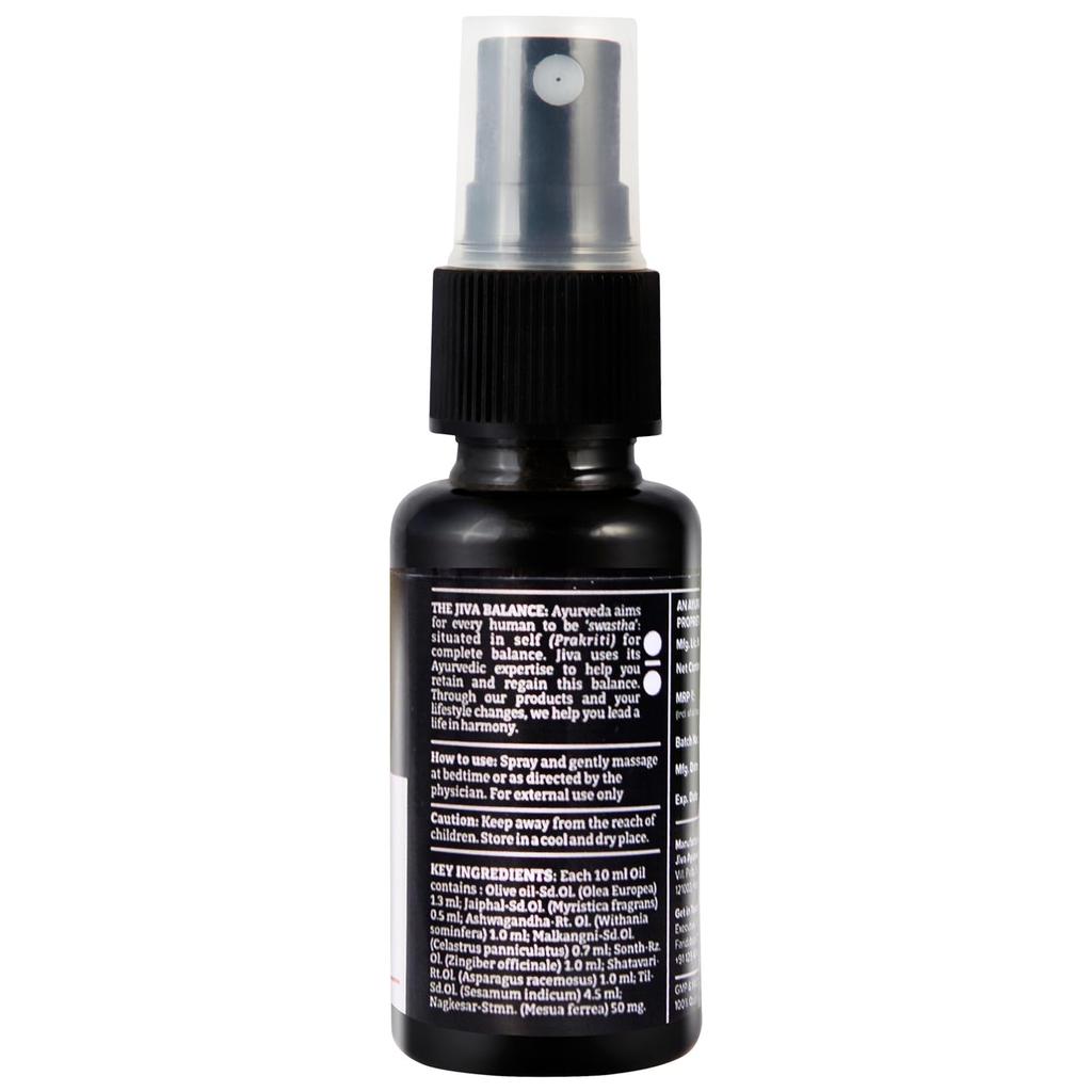 Jiva Arouse Oil For Men 30ml Pack Of 1 | Natural Energy Booster & Body Revitalizer For Strength And Vitality