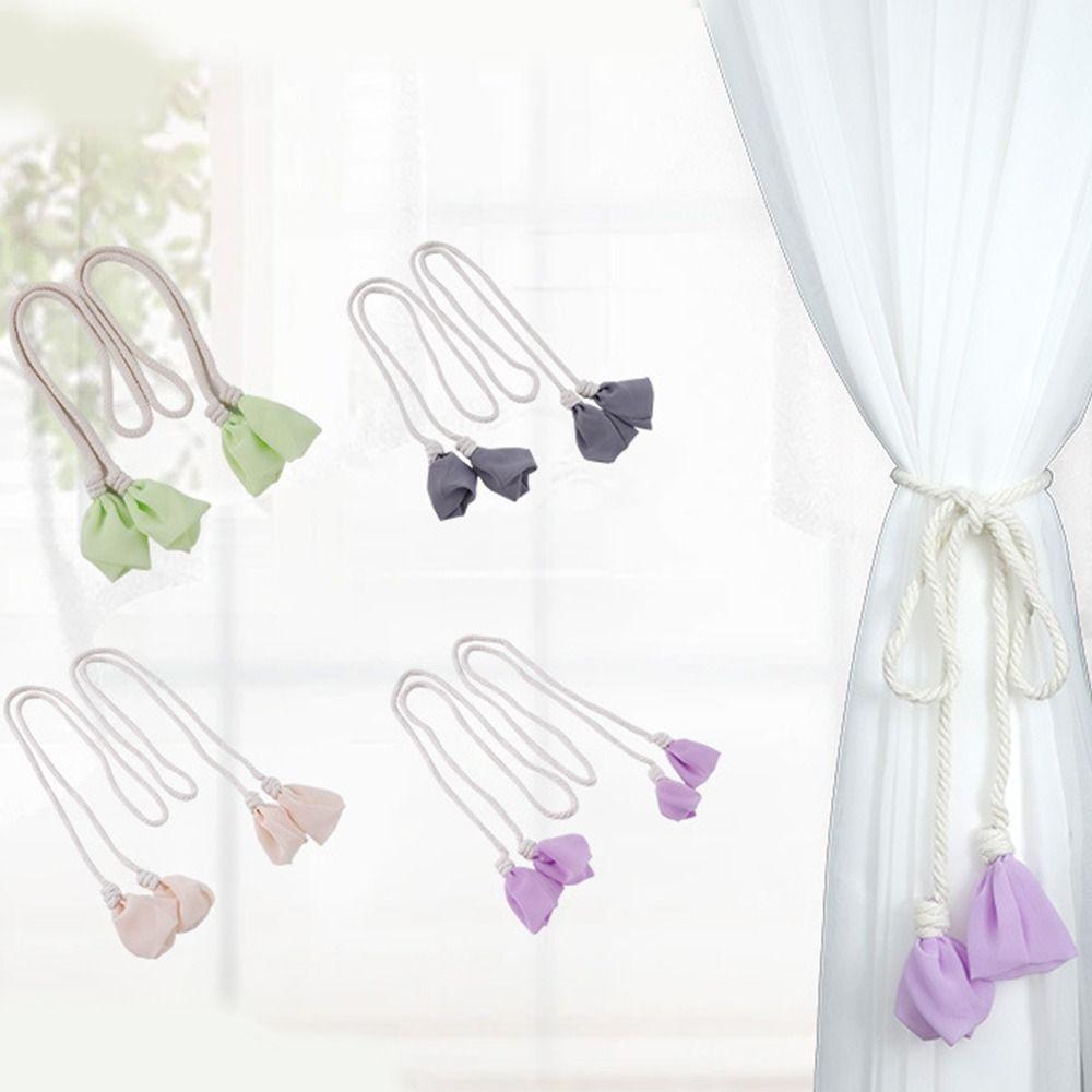 2PCS Minimalist Curtain Tieback Elegant Curtain Buckle Trendy Curtains Tie Rope  Home Decor