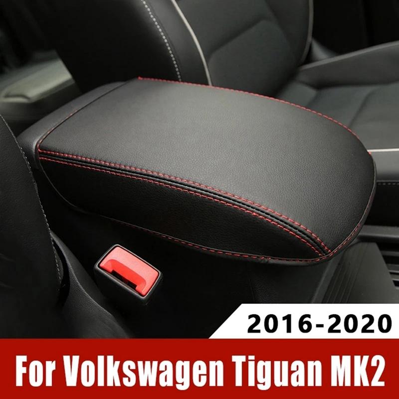 Car Center Console Armrest Box Cover Armrest Pad for Tiguan 2016-