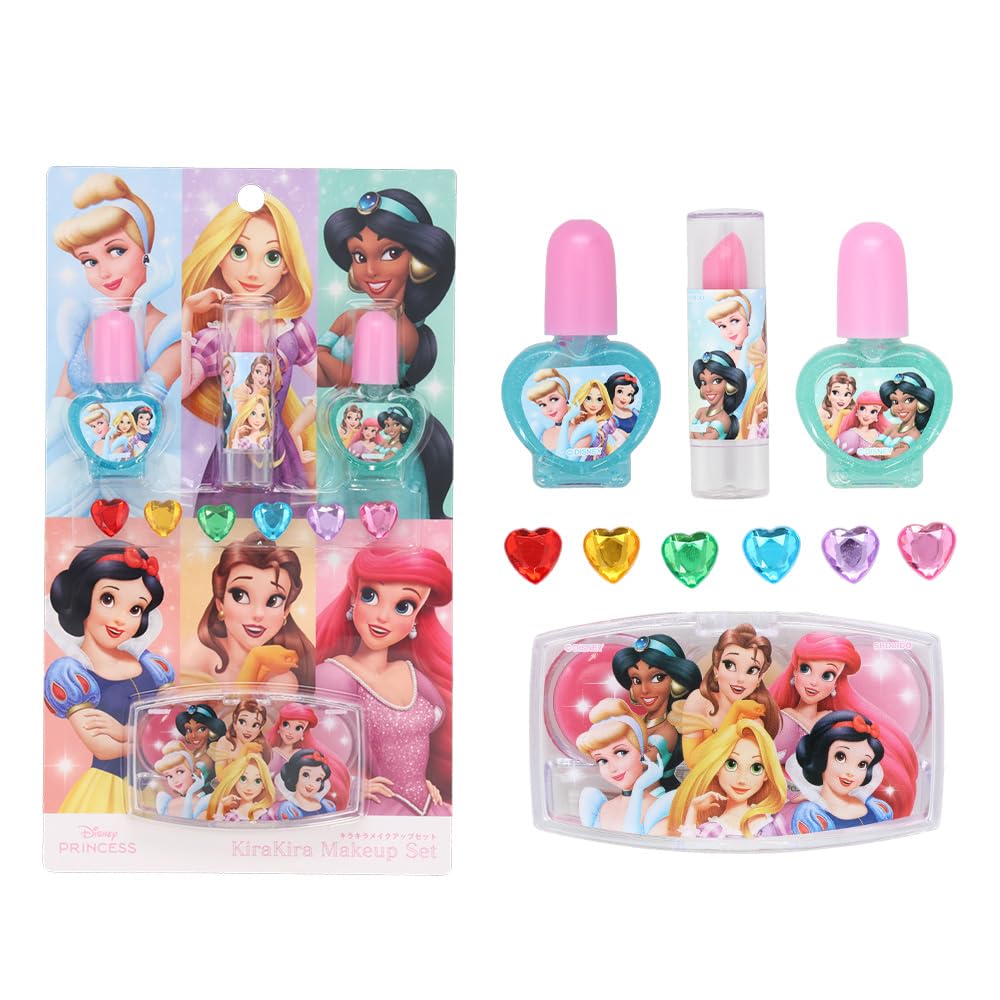 Набор сверкающей косметики Shobido Disney (Дисней Принцесса) Мыльные смываемые наклейки для ногтей и блеска для губ