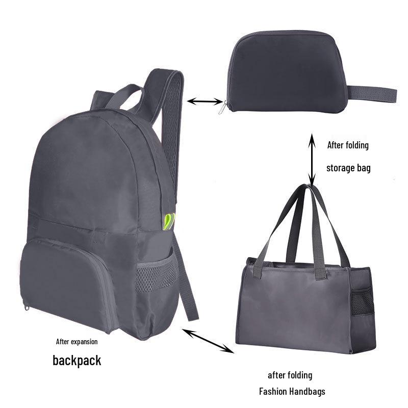 Rucsac pliabil ușor pentru drumeții și călătorii scurte - Utilizare dublă ca geantă de călătorie sau geantă pentru mamici