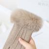 Winter Women's Wool Touch Screen Outdoor Sports Shopping Cycling Daily Use Warm  Gloves