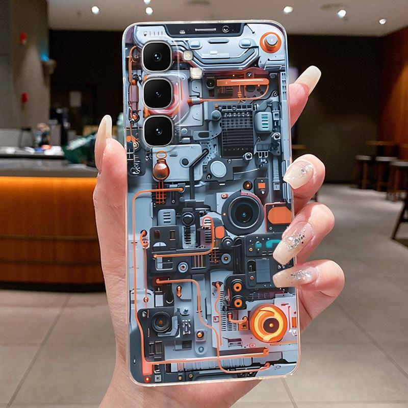 Phone Case For Infinix Hot 70 Jelly Clear TPU Anti-scratch Soft Casing Fashion Lucky Beautiful Moonlight Sunlight Pattern Shell