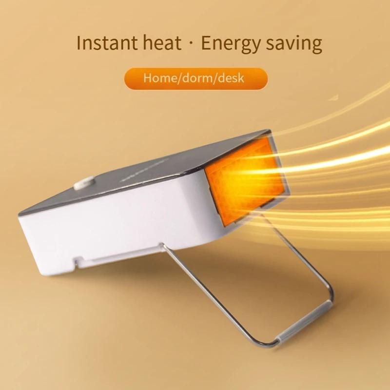 

Портативний електричний обігрівач Настільна грілка для рук Просторовий тепловентилятор Міні-обігрівач-вентилятор Для дому Обігрівачі Вилка США Міцний US