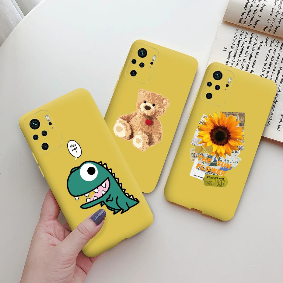 For Xiaomi Redmi Note 10 Phone Case TPU Soft Silicon Cute Pattern Back Cover for Xiomi Xiaomi Redmi Note 10 Note10 Pro 10s Cases