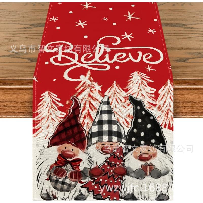 Weihnachts-Tischläufer Winter-Tischläufer Dekoration Tischläufer