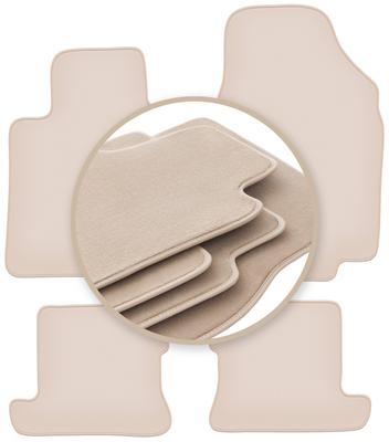 PREMIUM Beige Floor Mats For: Nissan Micra K12 CC Cabrio 2003-2010