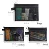 Mesh Cosmetic Bag Travel Storage Makeup Bag Organizer Female Make Up Pouch Portable Small Large Toiletry Beauty Case