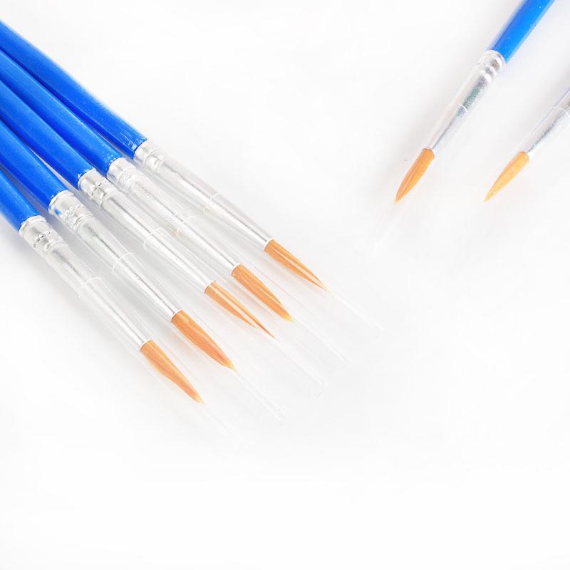 Nylon Bristle Digital Oil Painting & Watercolor Brush Set Size 3 синий