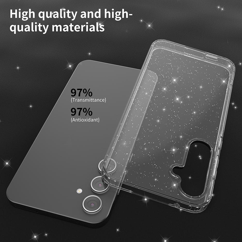 Luxury Fashion Glitter Transparent Phone Case for Samsung Galaxy A57 A37 A17 A56 A36 A16 A06 A55 A35 A25/15/05 Shockproof Cover