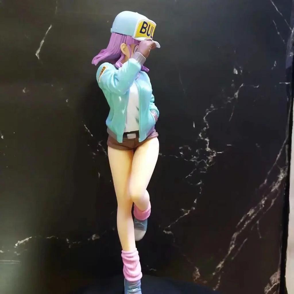 25cm Dragon Ball Anime Figure Bulma Glitter & Glamours  Girl Statue Hentai Action Figurine Ornaments Pvc Model Doll Gift Toys