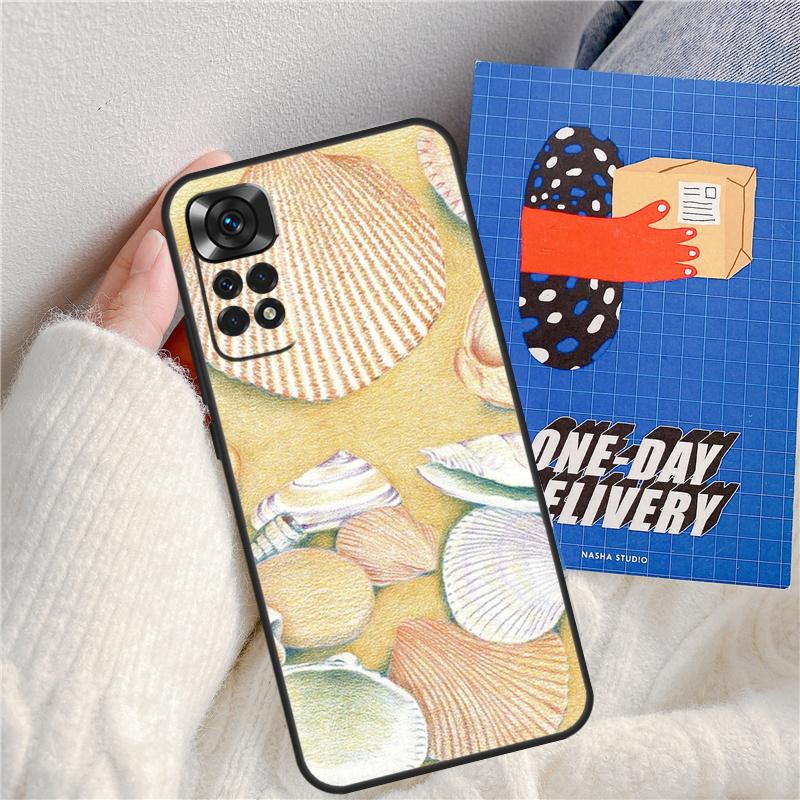 Seashell Shell Sea Art Funda For Xiaomi Redmi Note 13 Pro 14 9 10 11 12 9S 10S 11S 12S Redmi 13C 10C 12C 14C Case