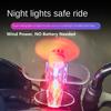 Car Rotatable Airplane Wind Powered Small Led Light Airplane Decor Car Styling Ornaments Bikes Motorcycle Bicycle Decorations