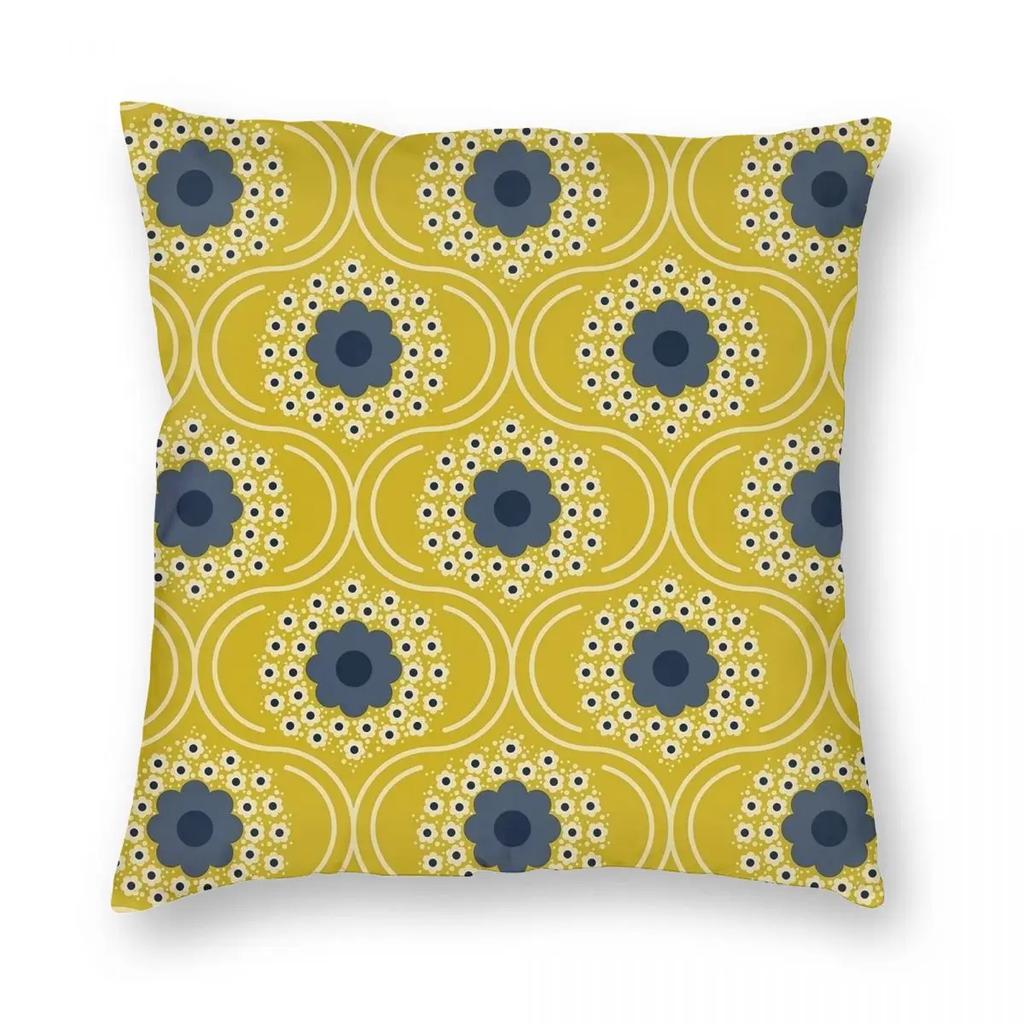 Orla Kiely Vintage Pillowcase Printing Polyester Cushion Cover Decor Pillow Case Cover Home Zipper 45X45cm