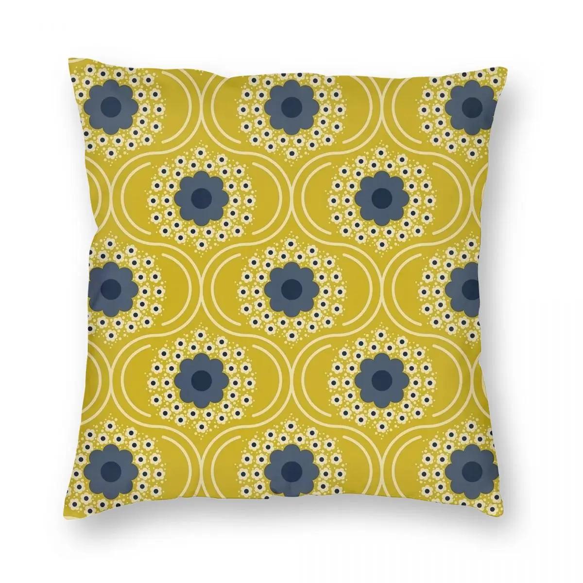 

Orla Kiely Vintage Pillowcase Printing Polyester Cushion Cover Decor Pillow Case Cover Home Zipper 45X45cm 12x12Inch