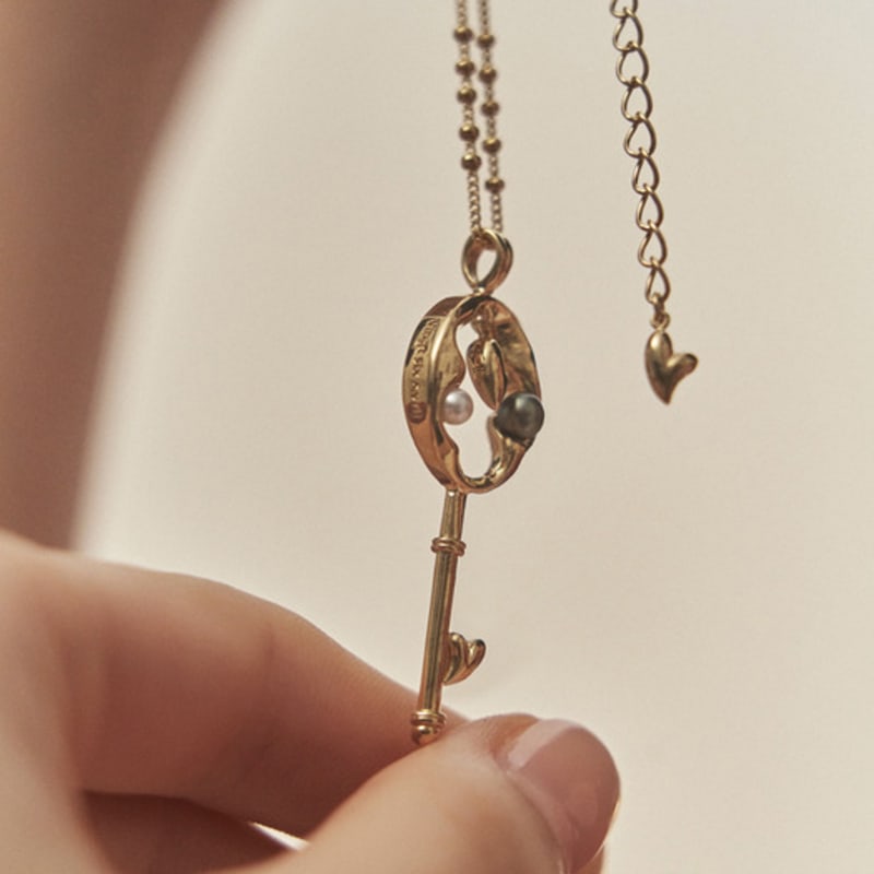 Vingt Six Avril 3-n10 Shape of Your Heart Key Necklace