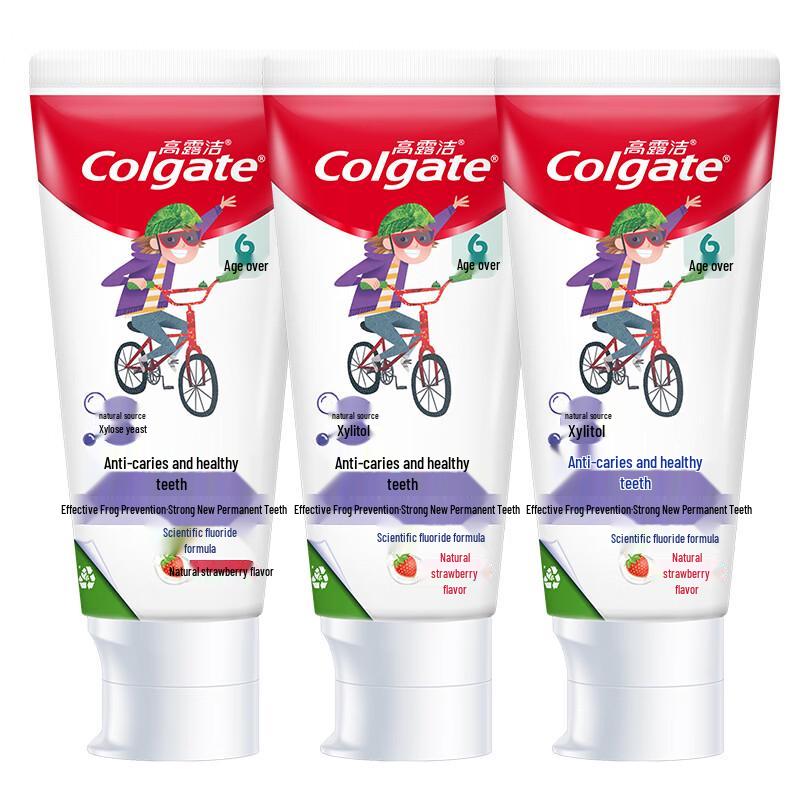 Colgate Kids Strawberry Fluoride Toothpaste 3-Pack