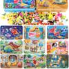 High-quality 60-piece Wooden Puzzle In Iron Box Educational Toy For Kids