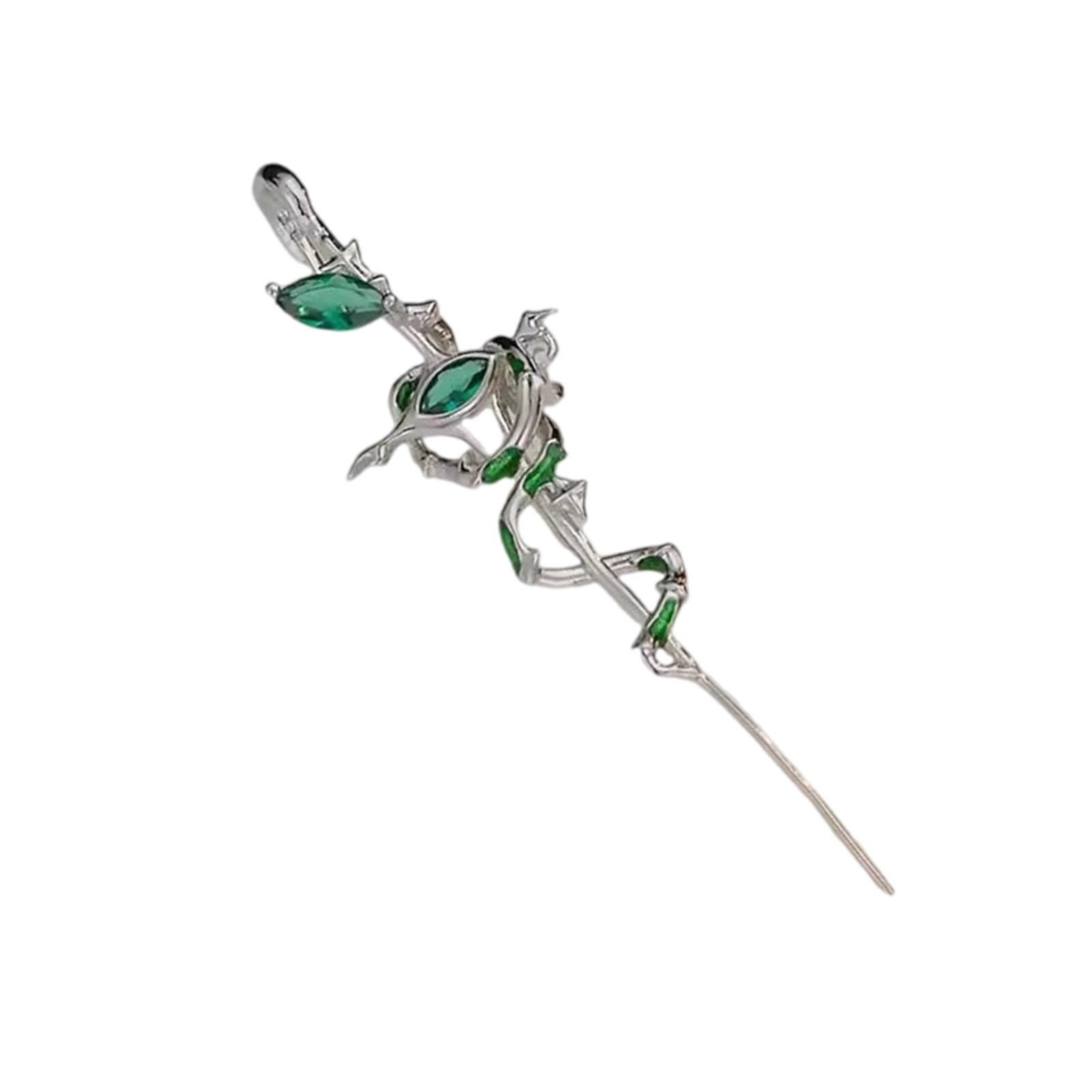 

Винтажные серьги-пусеты, серьги-пусеты в форме змеи, пирсинг, ювелирные изделия для ушей, сплавная текстура, подходят для модных женщин, девушек зелёный