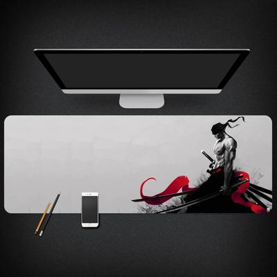 ONE PIECE Animação Periférico Monkey D. Tapete de teclado e mouse grande e impermeável com estampa do dormitório de Luffy, Roronoa e Zoro em segunda dimensão.