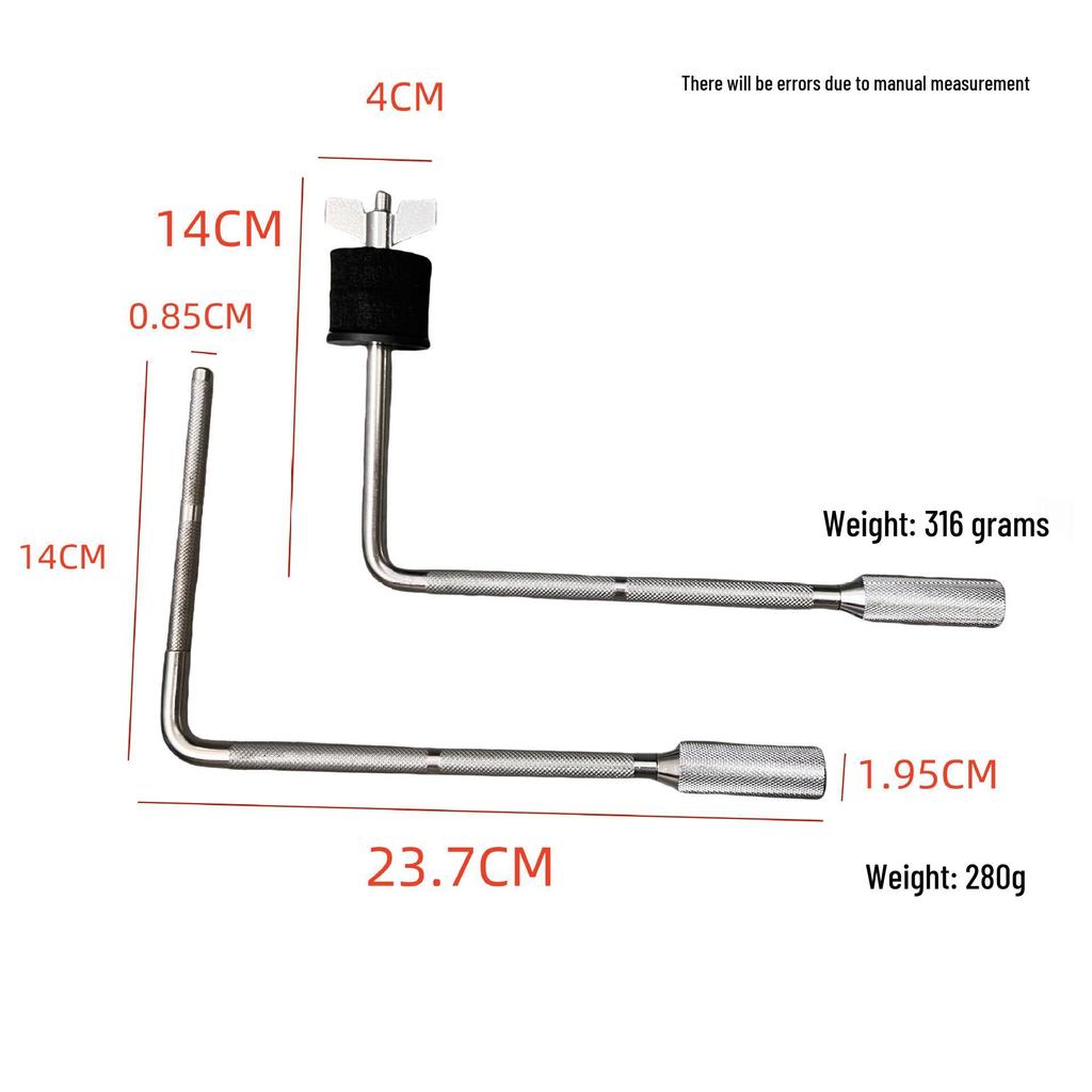 L-Shaped Tom-Tom Stand with Enhanced Universal Ball Clamp