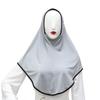 Women's Color Block Hijab with Soft Brim Patchwork Hat
