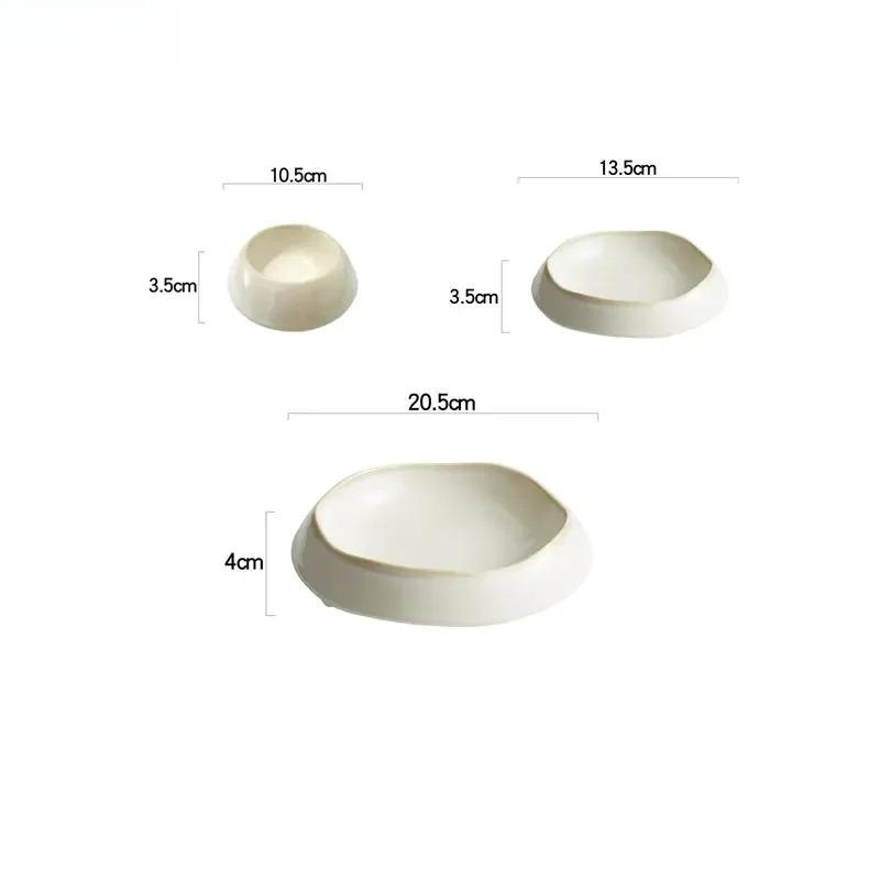 Ceramic Dinner Plate Family Steak Plate Pasta Plates Dessert Dish Cake Dish Dim Sum Bowl Cake Bowl Salad Bowls Kitchen Supplies