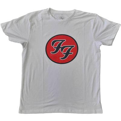 Foo Fighters Ff Vit Logotyp Unisex T-shirt