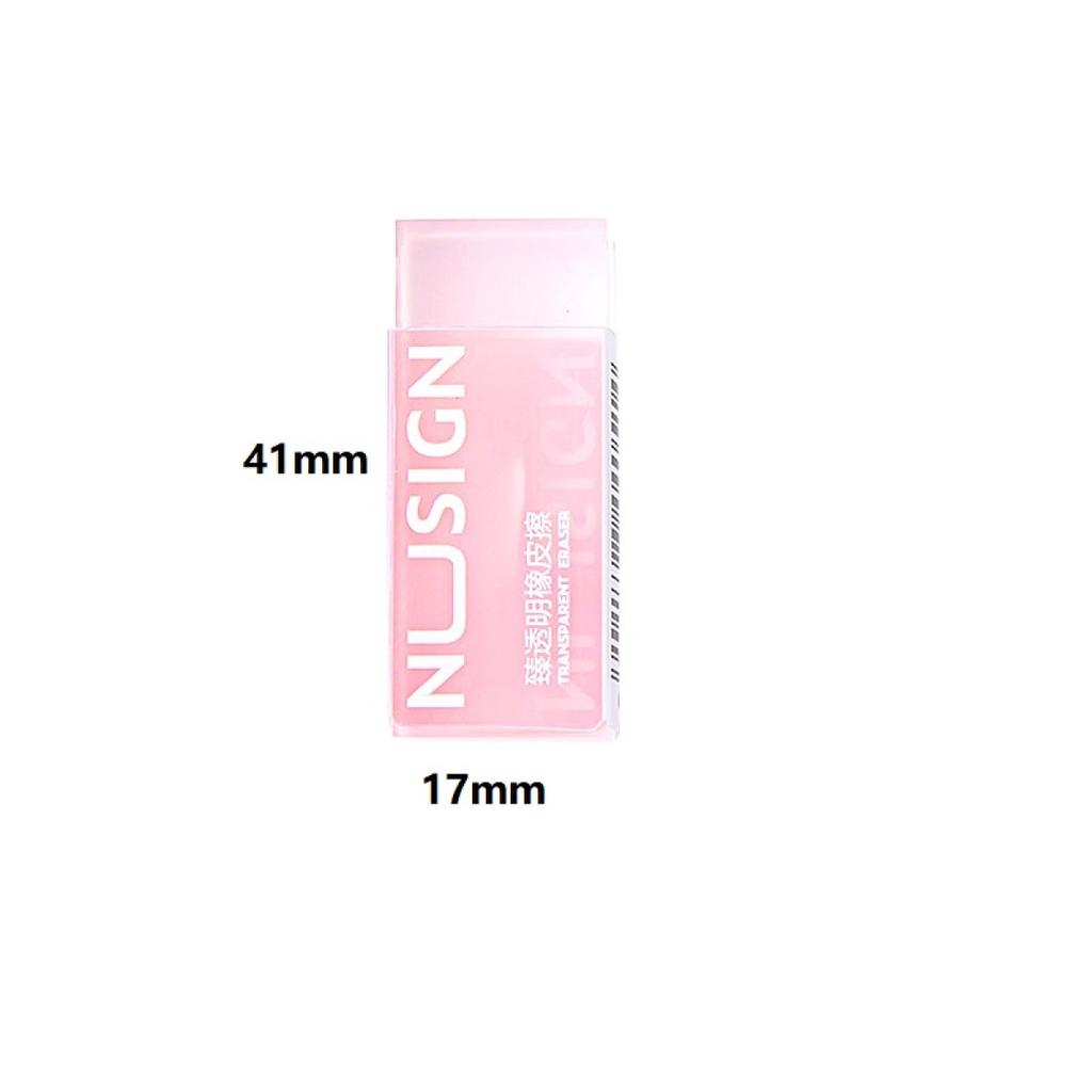 1/36pcs Lovely Transparent Eraser For Kids Ins Simplicity Solid Color Eraser Pencil Eraser Back To School Cute Student Supplies