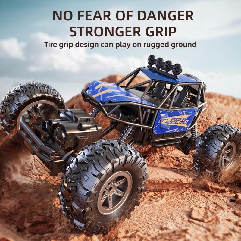 Alloy Remote Control Off-road Vehicle High-speed Four-wheel Drive Climbing Rechargeable Electric Car Children's Boy Toy Racing