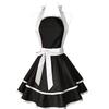 Retro Floral Double-Layer Apron for Kitchen, Baking, and Restaurant Use